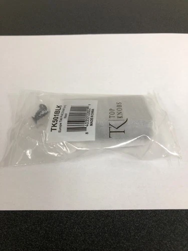 Top Knobs TK501BLK Europa 2" Finger Cabinet Pull, Mercer Series - Black - Picture 1 of 3