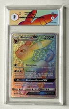 Grade 9 Umbreon ITA🇮🇹 Sun and Moon 2017 Base Set Secret Rainbow 154 Pokemon