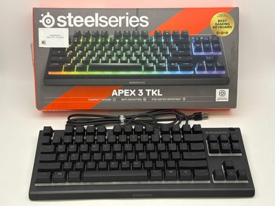 SteelSeries Apex 3 TKL RGB wired Keyboard Black - Open Box