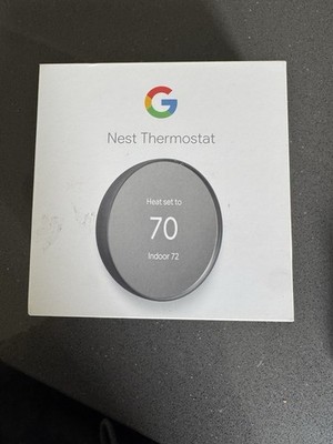NEW Google Nest Smart Therostat Charcoal