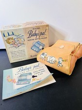 Vintage Dr. Allen's Baby s Pal Nursing Bottle Holder Pink Original Box 1942