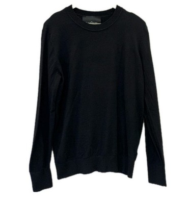 John Richmond Italy Men s Small Black Crewneck Sweater Luxury Knit 19 PTP #225