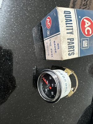 #ad #ad AC Delco PG31 Oil Pressure Gauge NOS GM Vintage $75.00