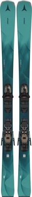 Atomic Cloud Q8 Women's Piste Skis, Petrol, 161cm w/ E M 10 GW Black/Sand L80 Bi