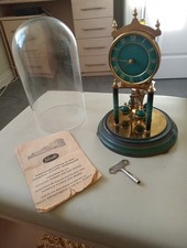 ORIGINAL KUNDO JAHRESUHR 400 DAY CLOCK GREEN DIAL ETC IN WORKING ORDER