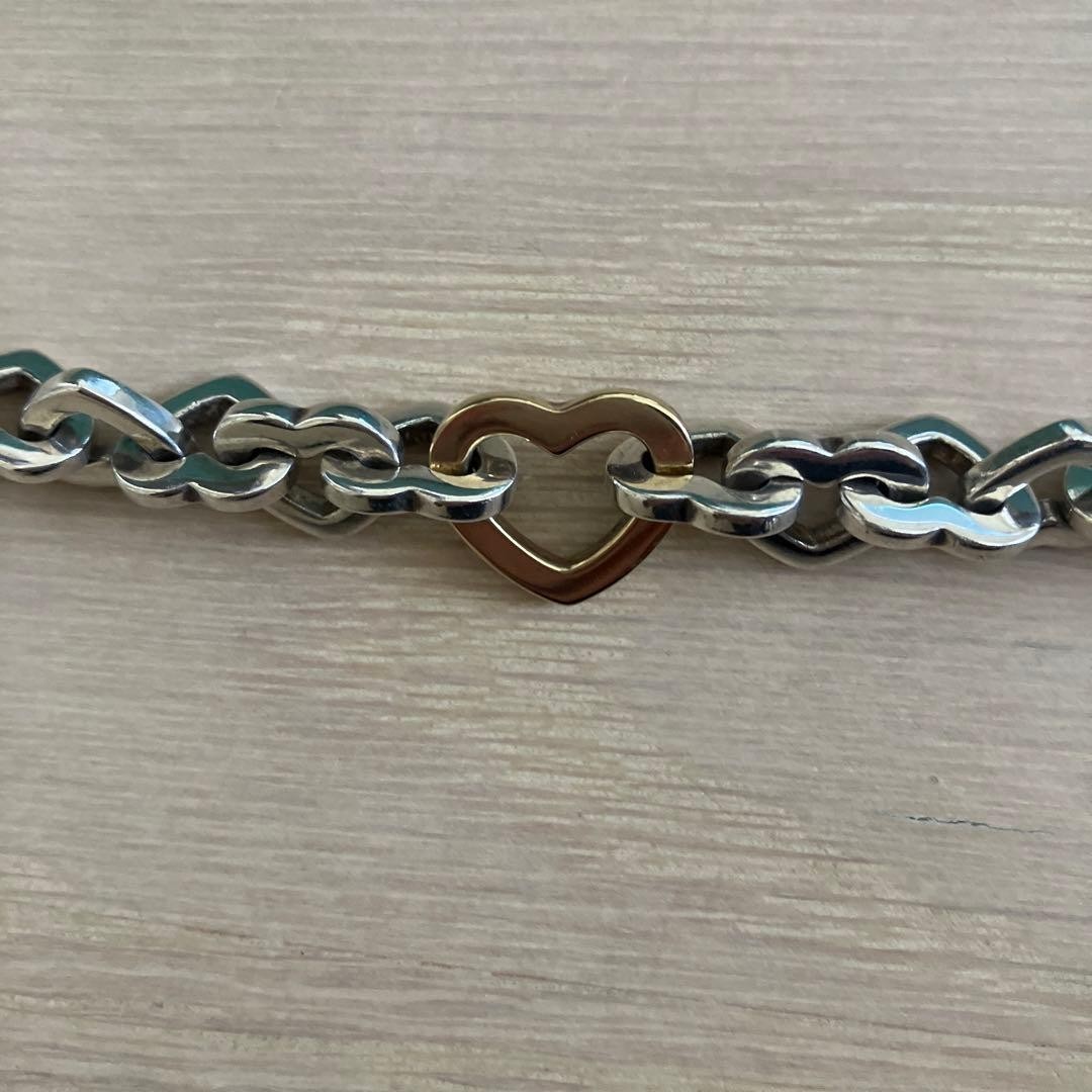 Tiffany & Co. Heart Link Bracelet 18K Yellow Gold K18YG