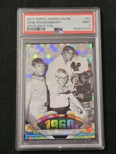 2011 Topps American Pie Gene Roddenberry Star Trek Spotlight Foil /76 PSA 9