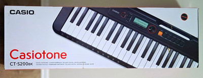 Casio Casiotone CT-S200BK 61-Key Electronic Keyboard Black w/ Speakers