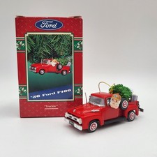 Vintage 1956 Ford F100 Truckin Enesco Corp. Christmas Ornament