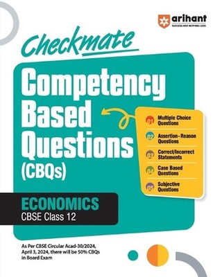 Checkmate PYQs + CBQs Economics Class 12th (EditionI) by Sonam Arora Paperback B