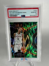 2023-24 Select - Premier Green Shock - PSA 10 - Victor Wembanyama RC - Spurs