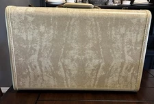 Vintage White Samsonite 21x13 Hard Sided Luggage Suitcase Shwayder Brothers 4521