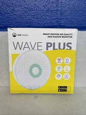 Airthings Wave Plus 2930 Smart Indoor Air Quality Monitor With Radon Detection