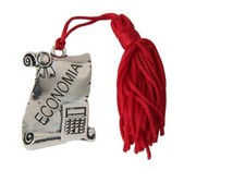 Ciondolo LAUREA Laureato ECONOMIA con nappina BOMBONIERA 06CB