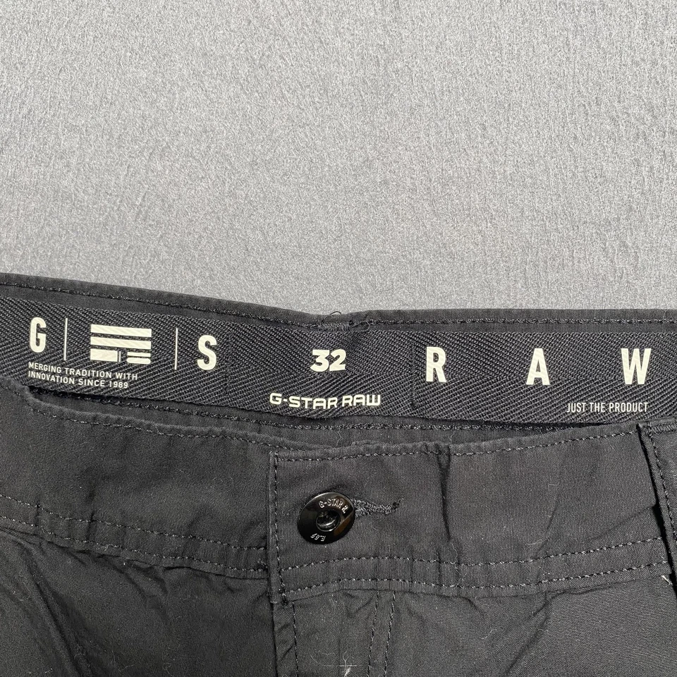 G-Star RAW Cargo Pants Womens 32 Black 3D Boyfriend Utility Pockets Articulated - Image 4 of 4
