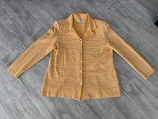 Womens St. John Collection By Marie Gray Blazer Yellow Vtg 16 flaws