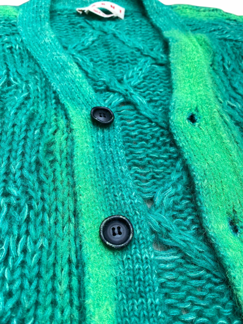 Marni Spray Painted Oversized Cardigan Mohair size IT 48