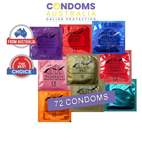 Glyde Assorted Sampler Condom Pack (72 Condoms) - Picture 5 of 6
