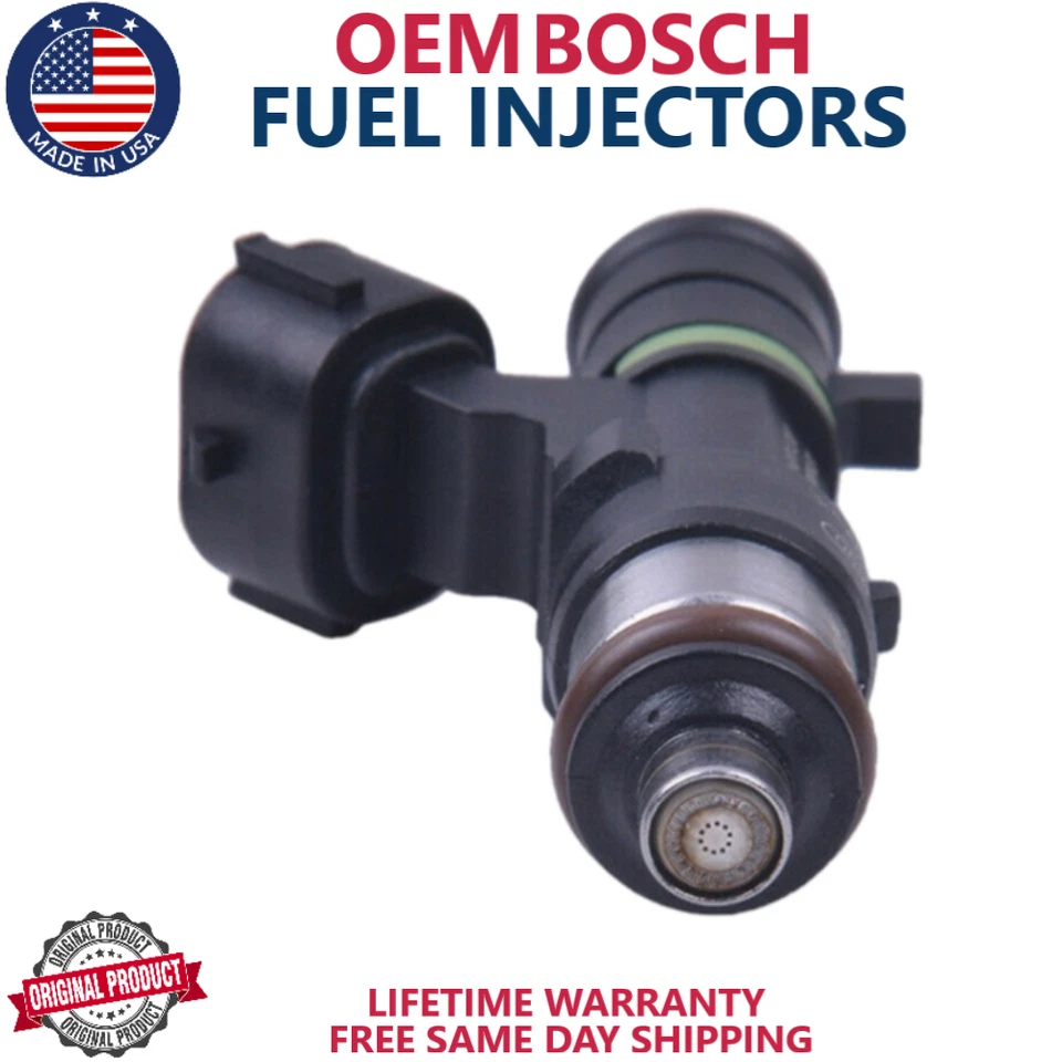 Inyectores de combustible Bosch x4 genuinos nuevos para Nissan Altima 2007-2013 2,5 L I4 Foto 4 de 4