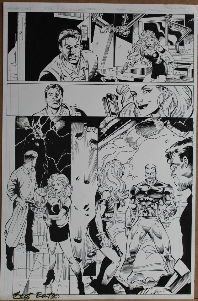 Scot EATON Original Art Page X-O MANOWAR Comic Art