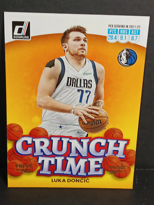 2022-23 Panini Donruss Crunch Time Luka Doncic Press Proof Gold Foil #1