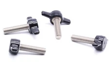 1/4"-28 Thumb Screws – Fine Thread – T Wing Knob – Delrin Head – 4 Pack – USA