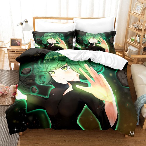 Anime One Punch Man Duvet Cover Sets Pillowcase Bedding Set Home Textile Gift - Picture 30 of 36