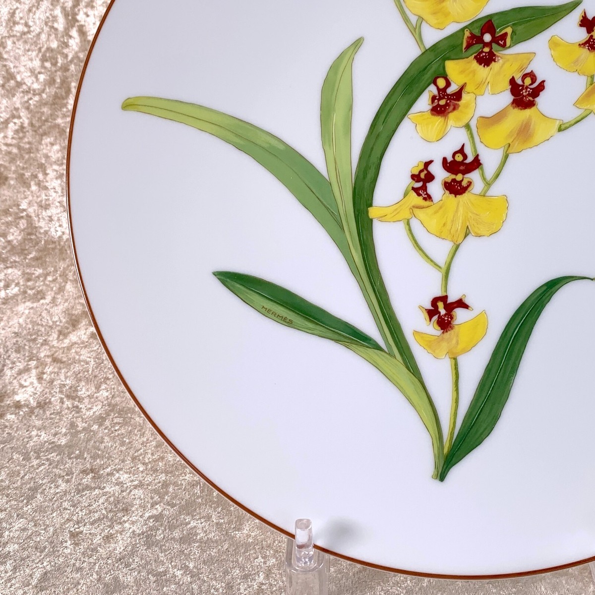 HERMES エルメス プレート オルキデ 26cm ☆HERMES エルメス オルキデプレート 26センチ JARDIN des