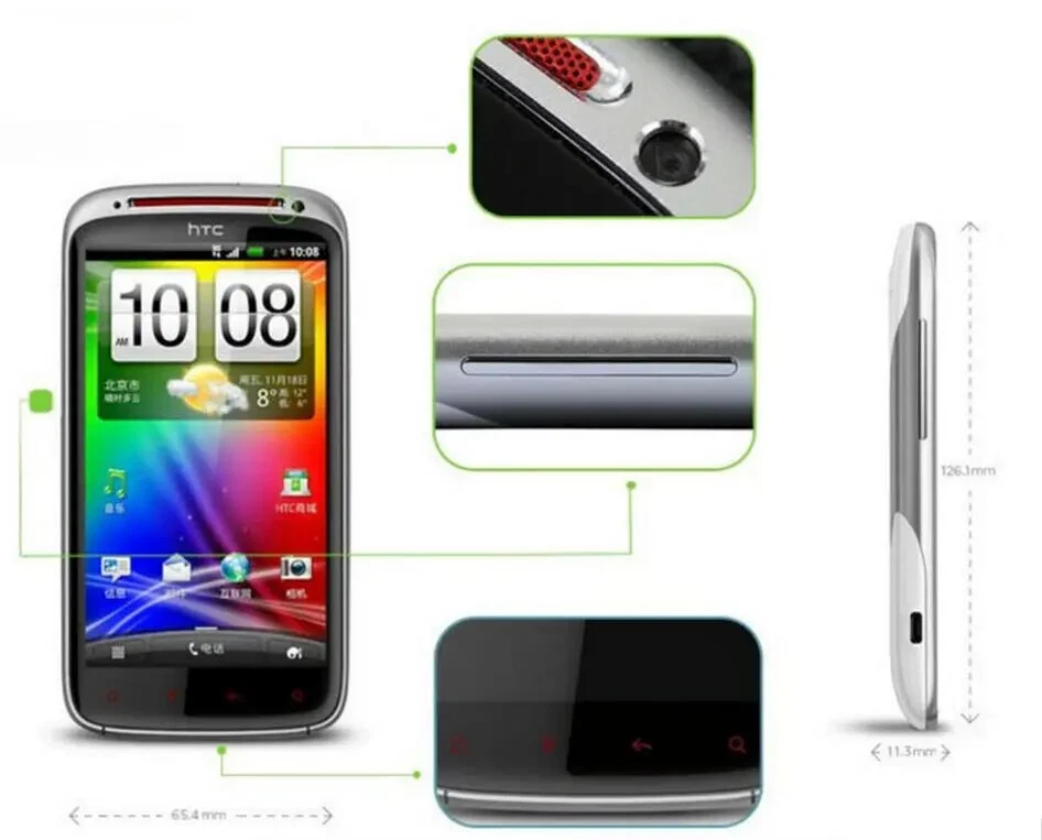 Original Unlocked HTC G18 Sensation XE Z715e Cell phone Dual Core Android 4.0 - Image 2 of 4