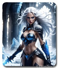 Warrior Woman Gaming Mouse Pad / Mousepad Anime Girl Fantasy Art RPG Gamer Gift