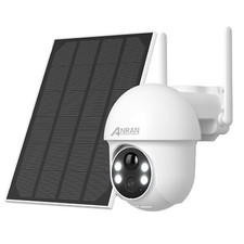 ANRAN Solar Battery WiFi Outdoor Pan/Tilt Home Security Cameras System Wireless
