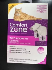 Comfort Zone Two Room Calming Diffuser Kit,New Sealed 1953