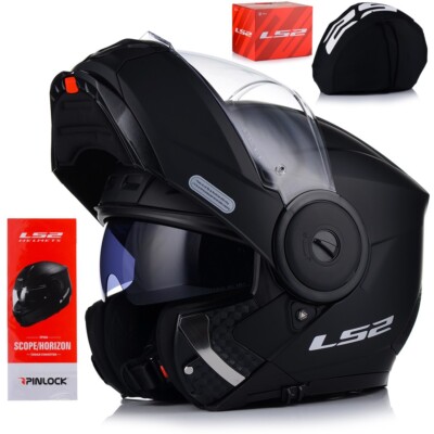 Motorradhelm | LS2 FF902 SCOPE II P/J | Klapphelm + PINLOCK 70 + Blendscheibe