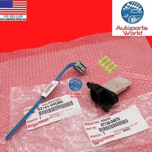 GENUINE OEM TOYOTA 0522 BLOWER MOTOR RESISTOR & PIGTAIL