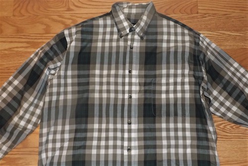 S STEPHEN COLLECTION WESTERN CHECKED SIZE LARGE LONG SLEEVE BUTTON DOWN SHIRT - Picture 5 of 9