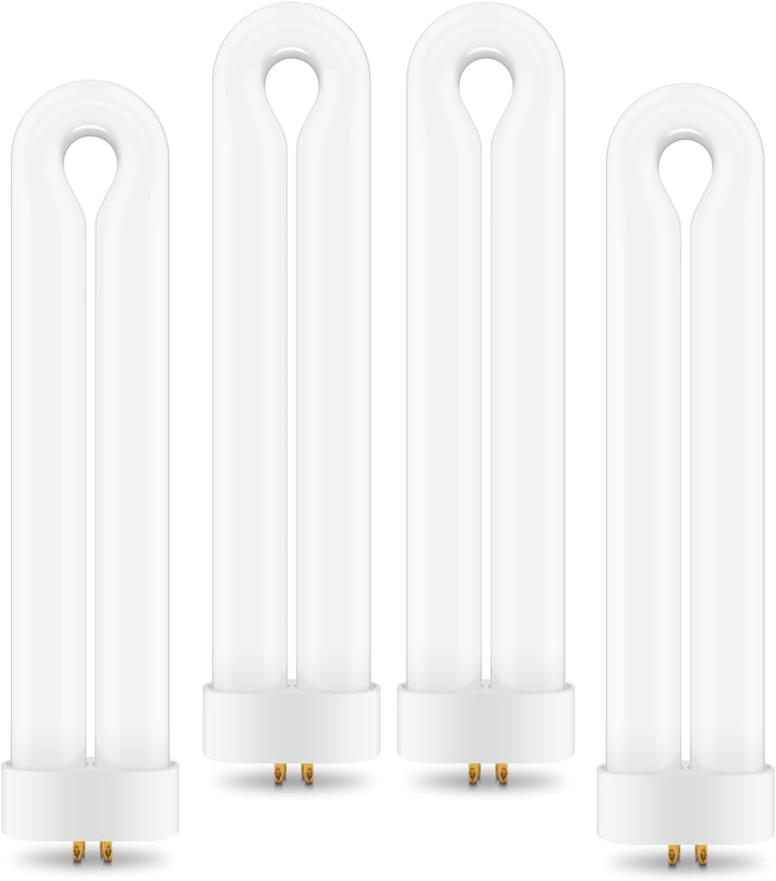 4 Pack Bulbs FUL15W BL with 4 Pin Base, Indoor Outdoor 15W U Shape Lamp Tube Com