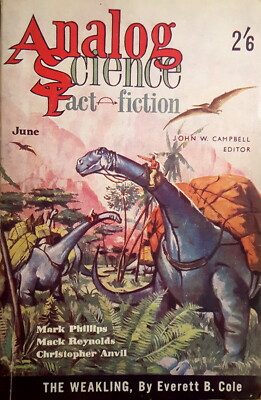 ANALOG Science Fact+Fiction PB v17 #6 June 1961, fantasy novel story genre crime