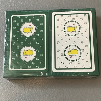 Masters 2024 Playing Cards 2 Decks Pull Case  Augusta Golf Sealed Pkg