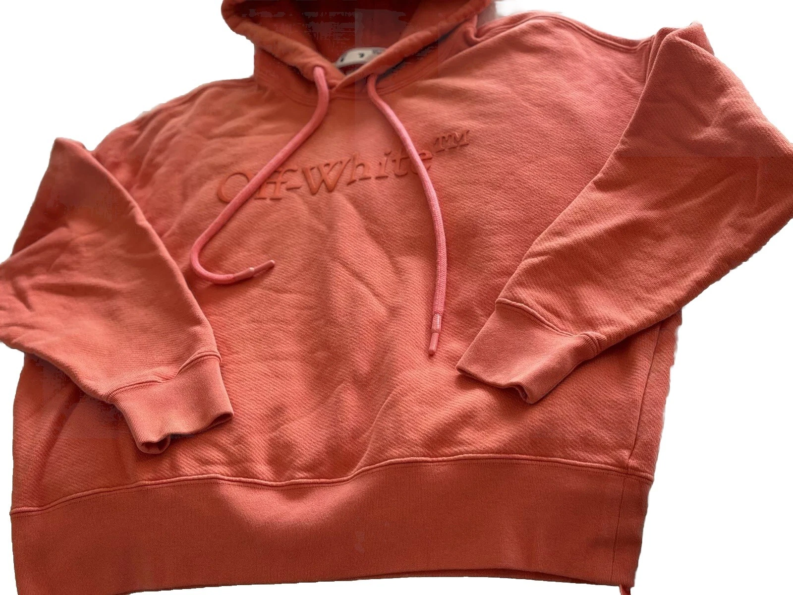 Felpa con cappuccio di design OFF WHITE piccola. Originariamente $760