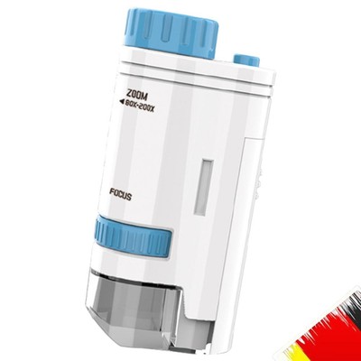 80-200X High Definition Science Microscope with Base Outdoor Children Microscope