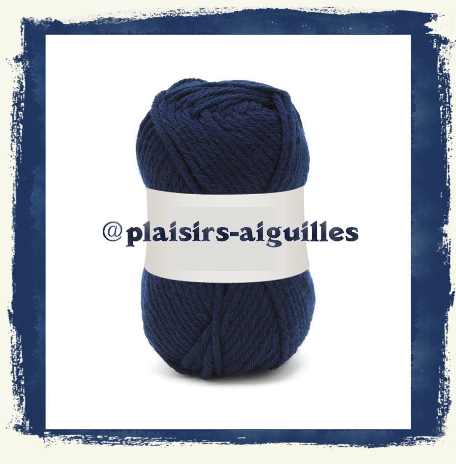 Laine Partner 6 marine tricot lot 10 pelotes fil bleu marine aiguille 6