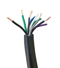 4ch Amp Speaker 9 Wire AWG OFC 18 Gauge Speed Wire Black Jacket Speaker 9/18