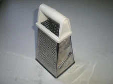 Good Cook Stainless Steel 4 Sided Grater Slicer Grater Shredder White Handle