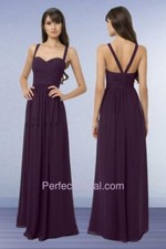 Bill Levkoff 769 Plum Purple Size 10 Bridesmaid Formal Prom Dress NWT Chiffon