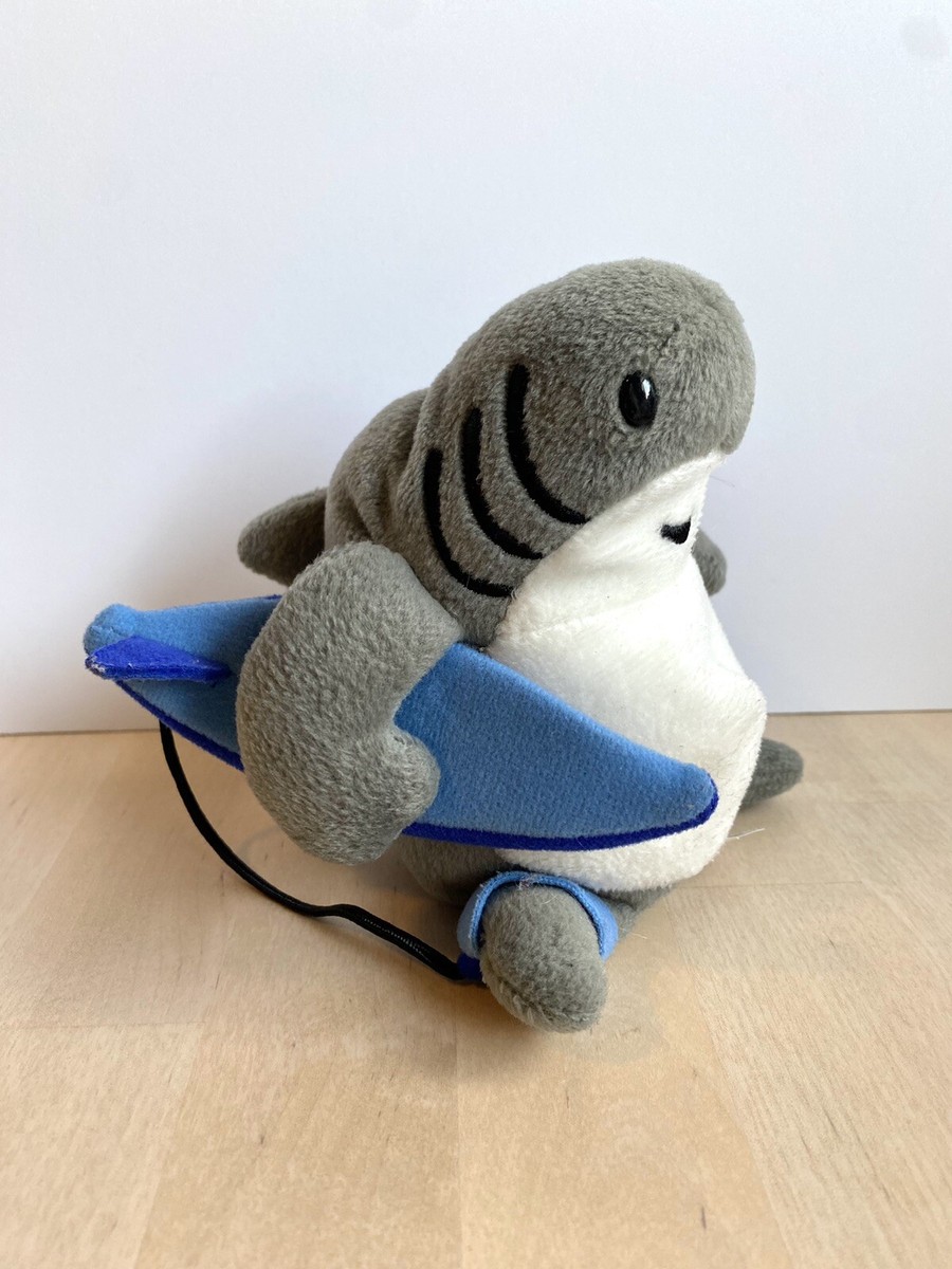 Crazy Shirts Sharka Hawaii Surfing Gray Shark Plush 6” Toy Crazy Shirts Sharka Hawaii Surfing Gray Shark Plush 6” Toy