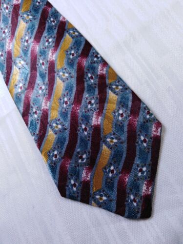 Mario valentino 100% Silk Tie Necktie Italy Vintage Classic - Picture 2 of 5