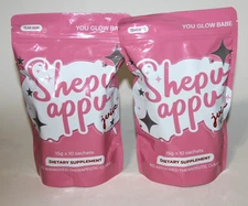 (2) YOU GLOW BABE SHEPU APPU SHAPE UP JUICE POWDER MIX TOTAL 20 SACHETS 4/2027