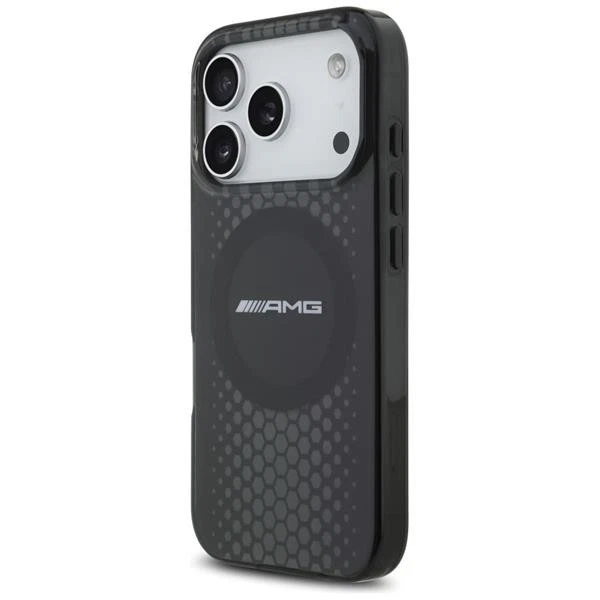 Custodia Mercedes AMG Magsafe IPHONE 17 Pro Plastica Nero Trasparente Logo - Immagine 2 di 4