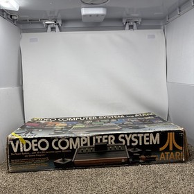 Atari 2600 Heavy Sixer Console In Box Chess Piece Box Tested Works Bundle