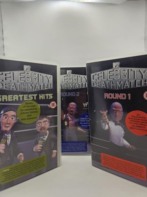 MTV Celebrity Deathmatch VHS Box Set Round 1,2 & Greatest Hits Rare Complete Set